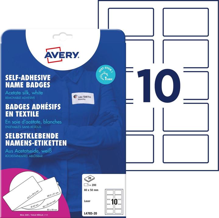 Image du produit Avery Étiquettes de noms