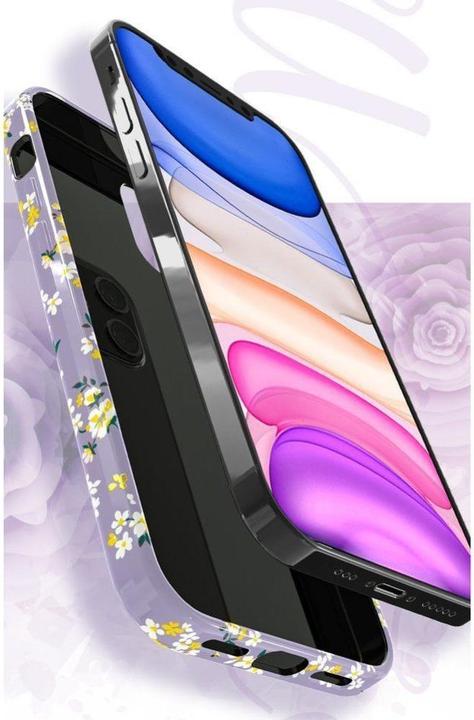 Produktbild Kingxbar Blossom case decorated with original Swarovski crystals for iPhone 12 mini multicolor (Gardenia) (Apple iPhone 12 mini)