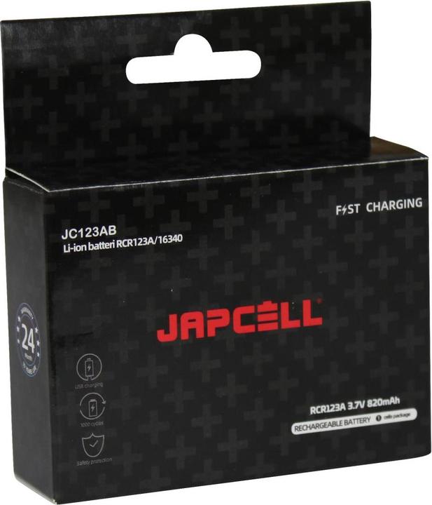 Immagine prodotto Japcell JC123R (1 pz., CR123A, 820 mAh)
