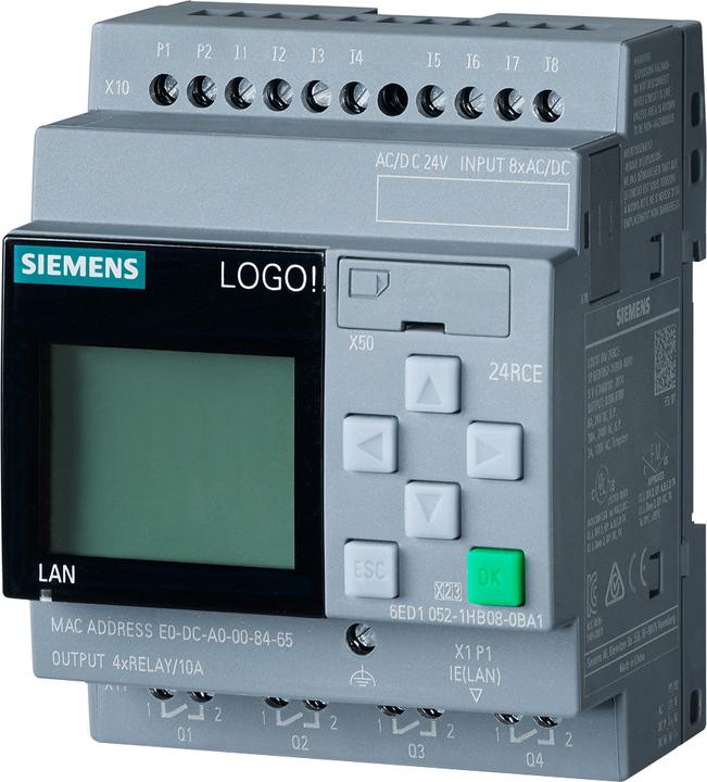 Image du produit Siemens LOGO! 24 RCE6AG1052-1HB08-7BA1