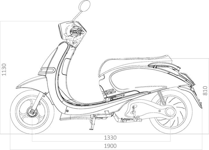 Image du produit ecoro Syra 90S (95 km/h, 5500 W)