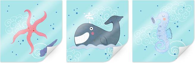 Produktbild Trenddeko Loske - Am Strand (3-teilig) (30 x 30 cm)
