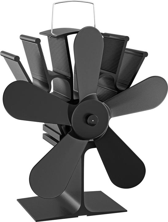 Produktbild Wiltec Kaminofen Ventilator 5 Flügel stromlos Kaminventilator Ofenventilator (17 x 10.5 x 19.5 cm)