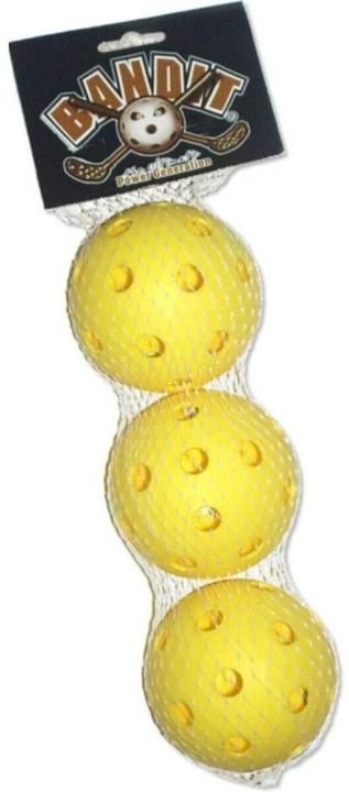 Bandit Acito Unihockeybälle Floorball Streethockey Spielball 3 Stück