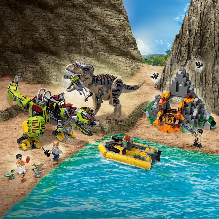 Actual product image LEGO T-Rex vs. Dino-Mech (75938, LEGO Jurassic World)