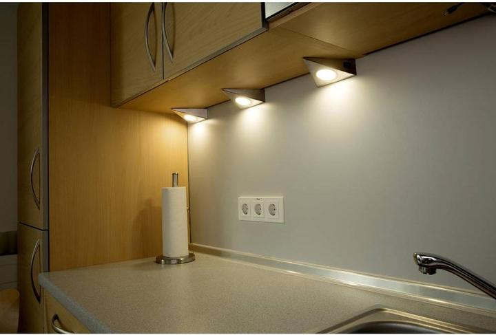 Image du produit Heitronic Eclairage de vitrine à LED 6 W blanc chaud acier inoxydable (360 lm)