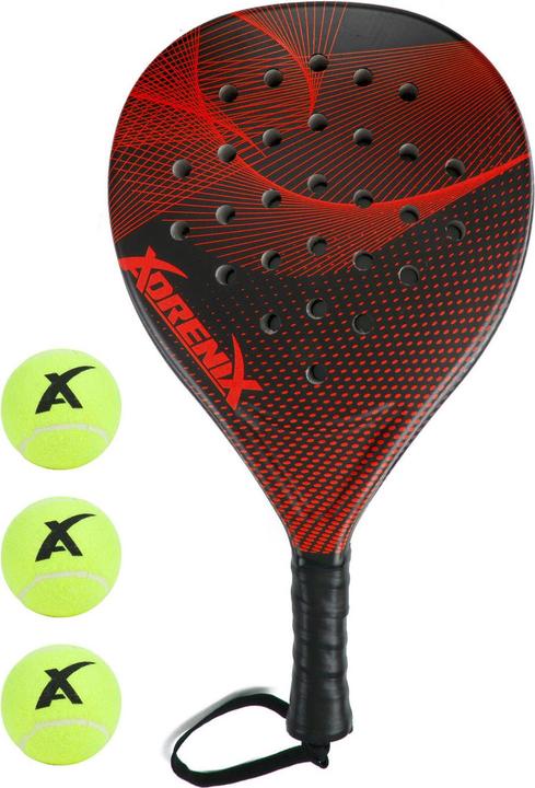 Adrenix Padel set racket with 3 balls