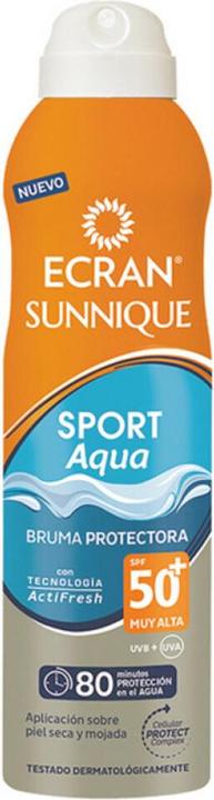 Actual product image Ecran SUNNIQUE SPORT AQUA bruma protectora SPF50+ 250 ml (Sun spray, SPF 50, 250 ml)