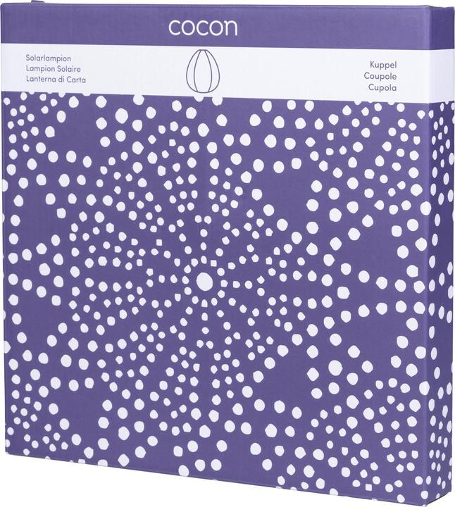 Produktbild Cocon Lampion LED Solar Kuppel, Violett (0.42 m)