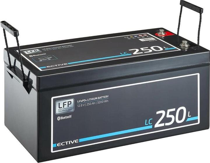 Produktbild Ective 12V 250Ah LiFePo4 Solar Batterie Lithium Akku BMS Wohnmobil Camper LFP BT Versorgungsbatterie (12 V, 250 Ah)
