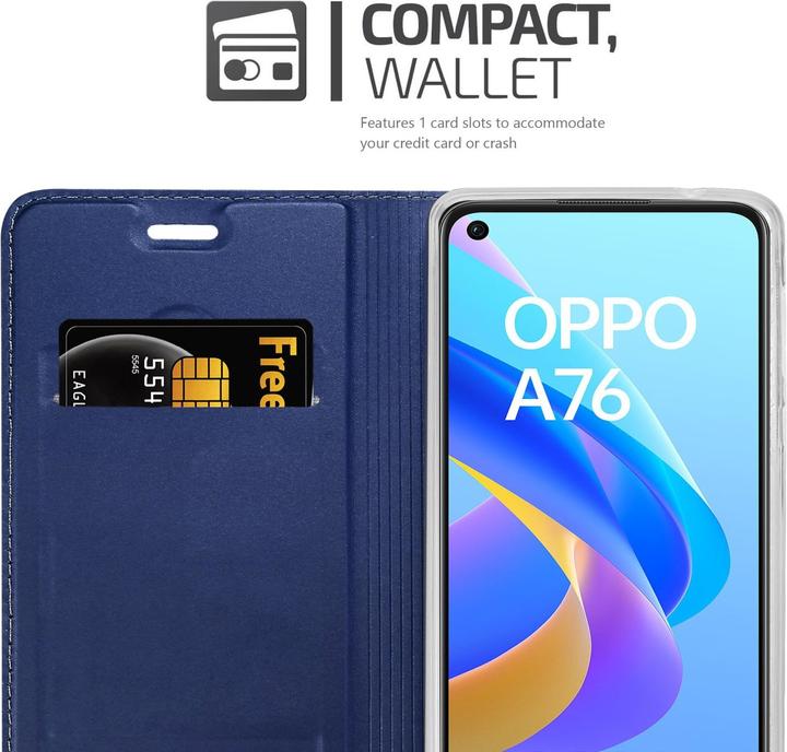 Productafbeelding Cadorabo Classy Book Case voor Oppo A36 / A76 / A96 4G / K10 4G / Realme 9i (Realme 9i, Oppo A76, Oppo A36)