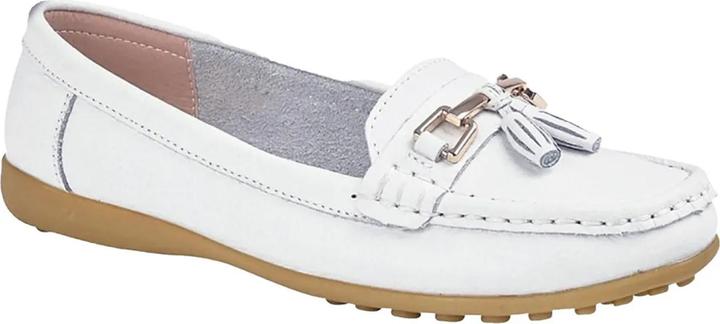 Boulevard Sattel Schlupfschuhe Aktion Leder