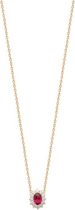 Actual product image Lara NECKLACE- 40+3+2CM - ZIRCONIA - S. RUBIS