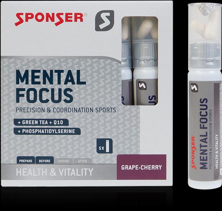 Sponser Mental Focus (Traube, Kirsche, 5 Stk., 220 g)