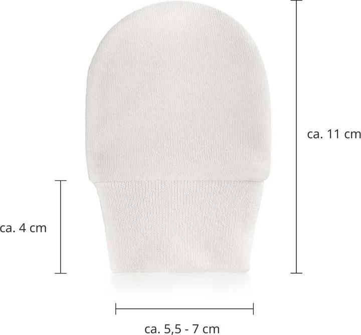 Immagine prodotto La Loona LaLoona guanti e muffole per bambini 3 paia di guanti per bambini - bianco (Taglia unica)