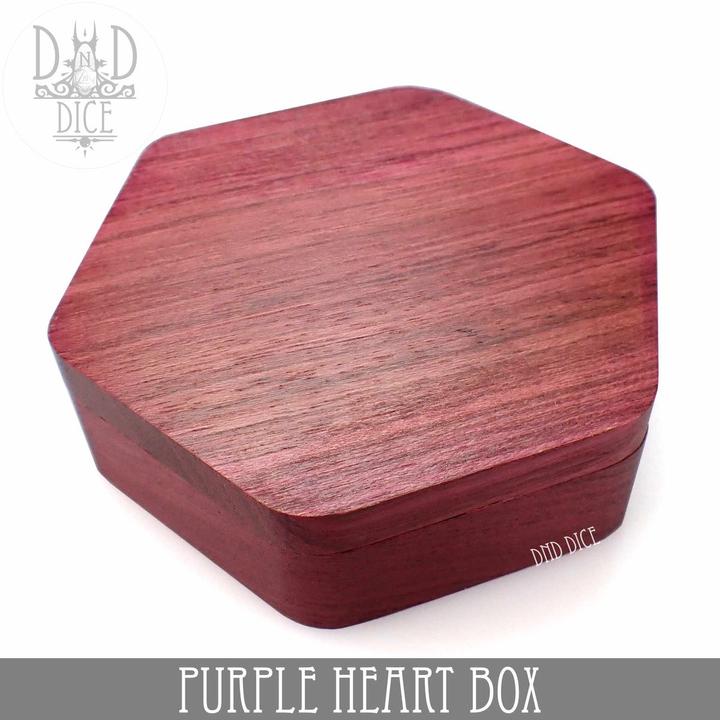 Image du produit DnD Dice Boîte à jetons en bois Purple Heart