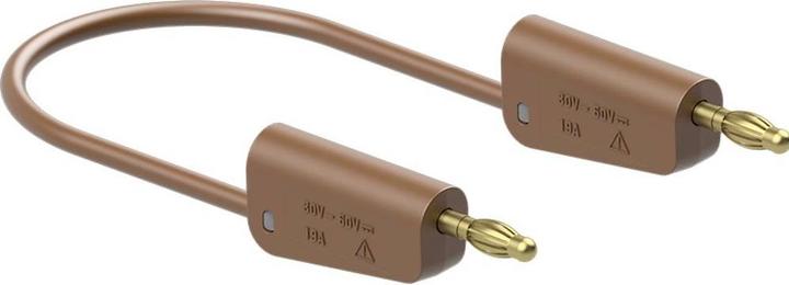 Produktbild Stäubli LK-4A-S10 Messleitung ( - ) 100 cm Braun 1 St.