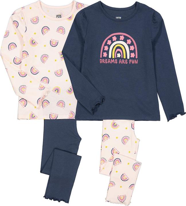 La Redoute Collections 2er-Pack Pyjamas mit Regenbögen (158)