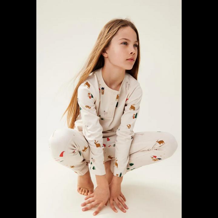 Produktbild Liewood Bio Pyjama Wilhelm Holiday Sandy (104)