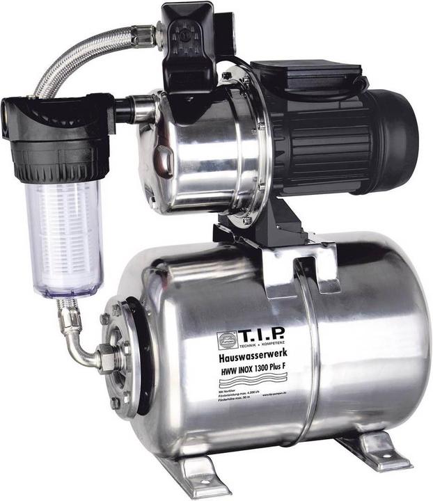Produktbild T.I.P. Hauswasserwerk HWW INOX 1300 Plus F (Hauswasserpumpe)
