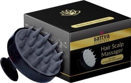 Actual product image Sattva Ayurveda SATTVA Szczotka do masażu skóry głowy Czarna 1szt