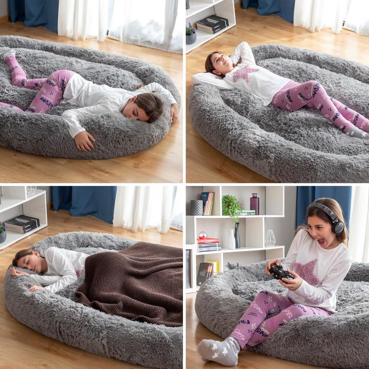 Image du produit InnovaGoods Lit pour chien humain | Human Dog Bed XXL Grey