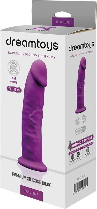Actual product image Dreamtoys DREAM TOYS - Real Love Dildo EN 19 CM - Morado