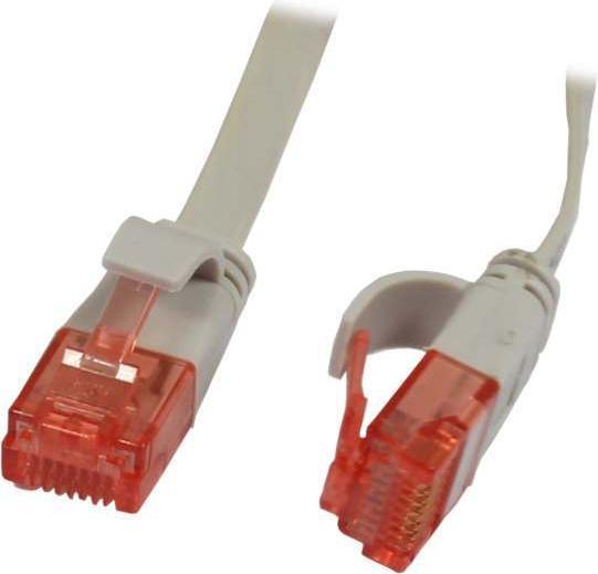Actual product image Synergy 21 Patch cable RJ45 UTP(U/UTP). 0.5m grey, CAT6, PVC, flat, Sy (U/UTP, CAT6, 0.50 m)