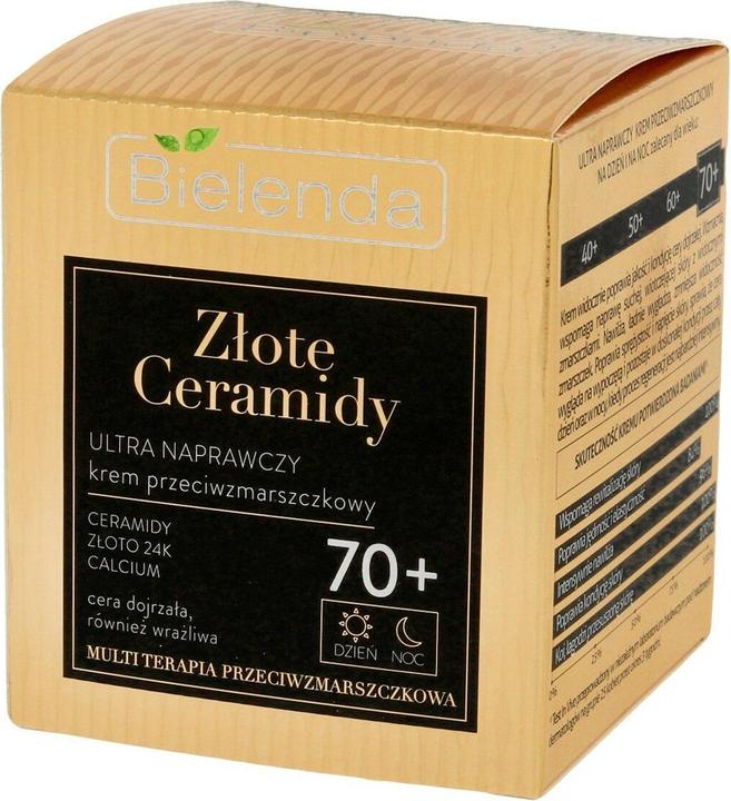 Bielenda BIELENDA Złote Ceramidy ultra naprawczy krem przeciwzmarszczkowy 70+ na dzień i noc 50 ml (50 ml, 24h Creme)