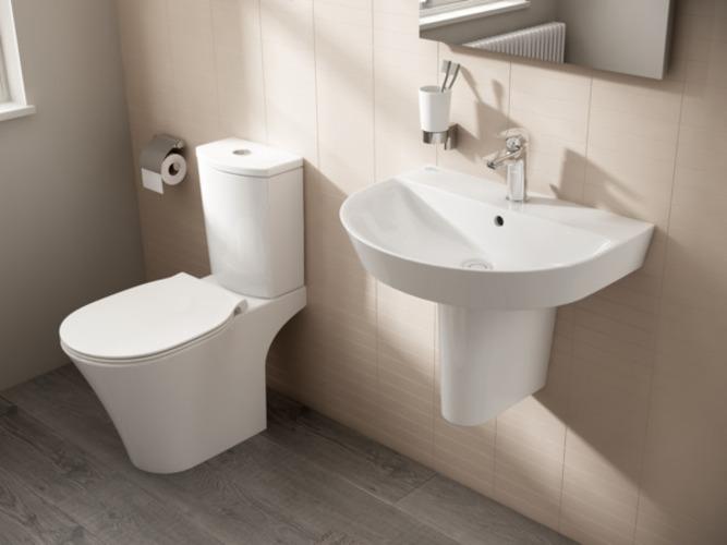 Actual product image Ideal Standard IDS washbasin CONNECT AIR ARC 600mm white I+ (460 mm, 600 mm)