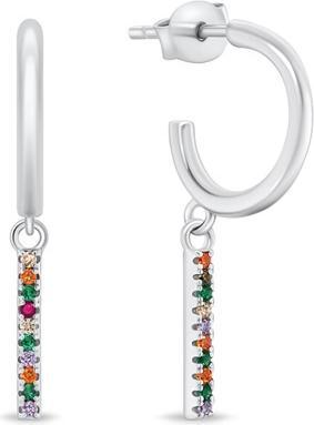 Produktbild Brilio Silver - Beautiful silver earrings with colored zircons EA893W