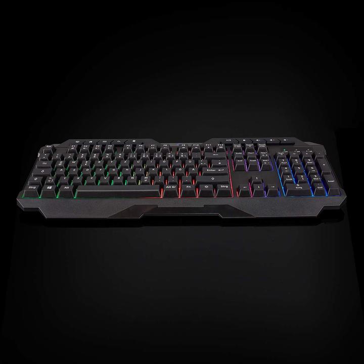Image du produit Nedis Clavier de jeu filaire | USB Type-A | Touches à membrane | LED | QWERTY | DE-Layout | Longueur du (DE, Filaire)