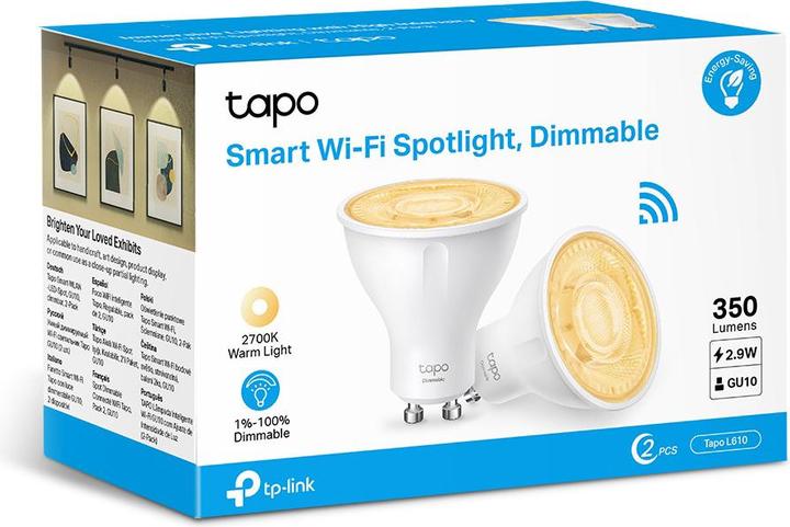 Immagine prodotto TP-Link Tapo L610 (confezione da 2) (GU10, 2.90 W, 350 lm, 2 x, D)