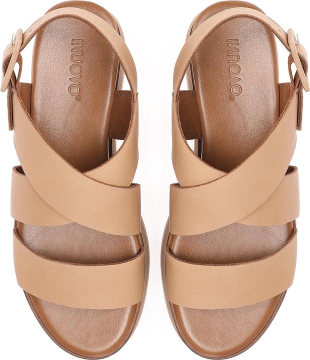 Actual product image Inuovo This trendy wedge sandal made from high-quality leather is the perfect companion for the winter (37)
