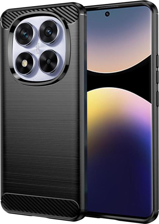 Produktbild Techsuit - Carbon Silicone - Xiaomi Redmi Note 14 Pro 5G / Poco X7 - Black (Xiaomi Redmi Note 14 Pro 5G, Xiaomi Poco X7 Pro)