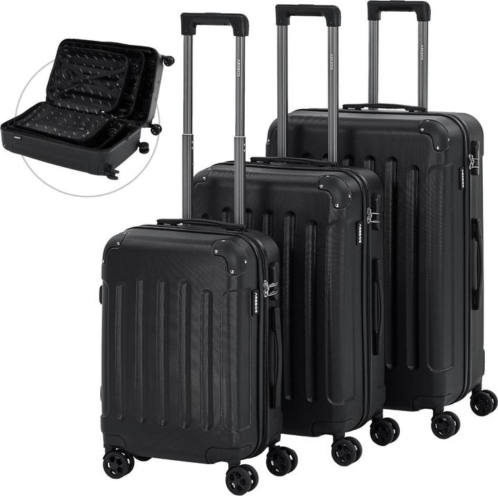 Arebos Reisekoffer (94 l, M (50 - 90l), L (90 - 115l), XL (ab 115l))