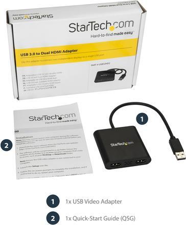 Produktbild StarTech USB32HD2 (HDMI, 31.50 cm)