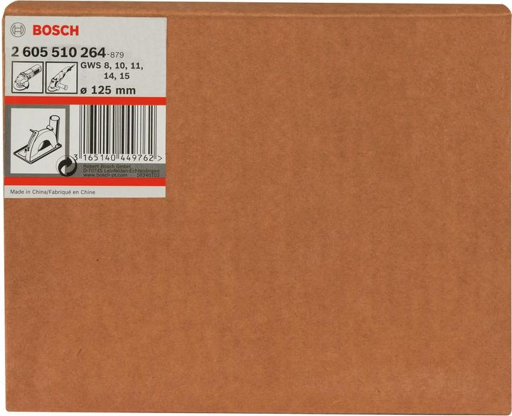 Produktbild Bosch Professional Zubehör Führungsschlitten mit Absaugstutzen zum Trennen 115/125 mm, passend zu: GWS, GWX