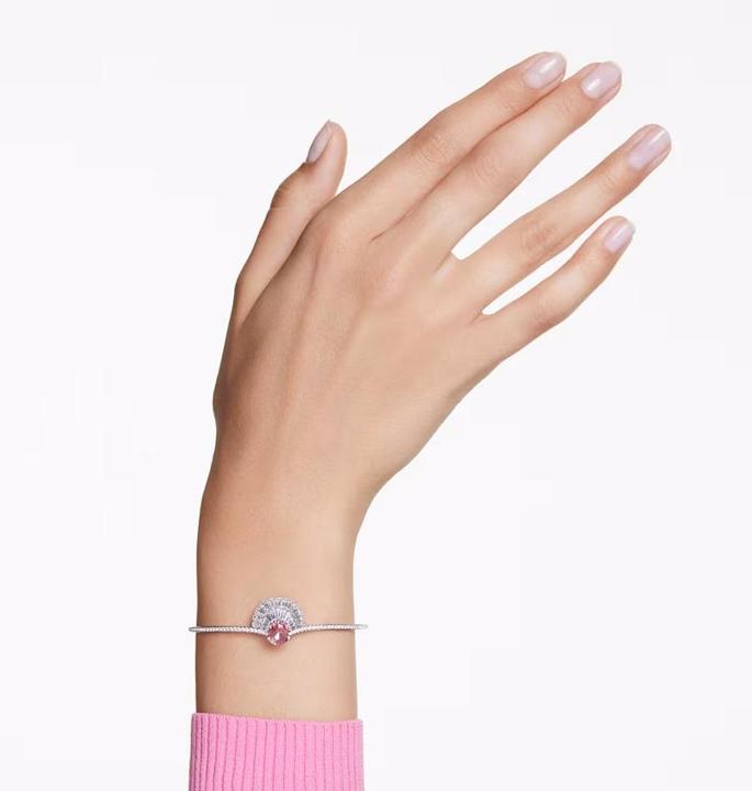 Immagine prodotto Swarovski Braccialetto Idyllia conchiglia rosa (17 cm, Metallo Swarovski)