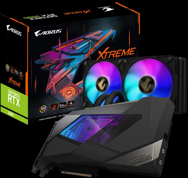 Produktbild Gigabyte GeForce RTX 3090 AORUS XTREME Waterforce 24G (24 GB)
