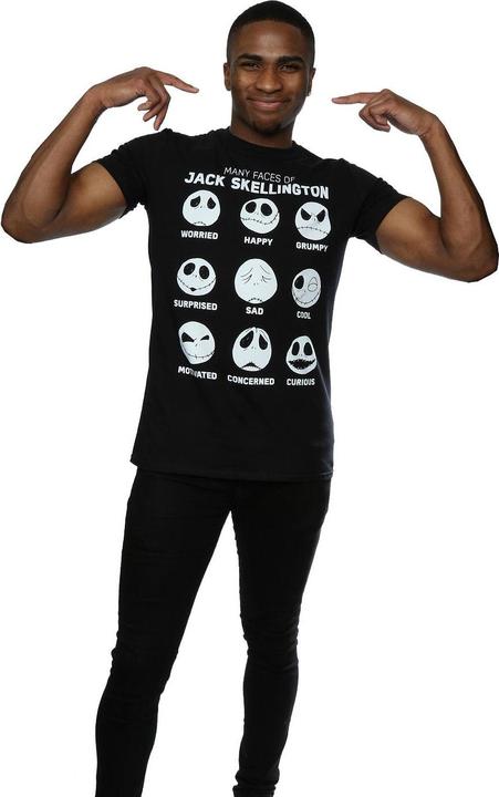 Immagine prodotto Disney Nightmare Before Christmas Many Faces Of Jack Maglietta Uomo (XXL)