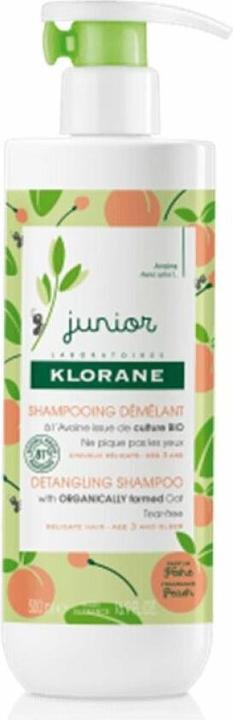 Actual product image Klorane Junior Peach Detangling Shampoo (500 ml) (500 ml, Liquid shampoo)