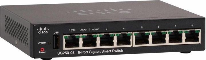 Produktbild Cisco SG250-08: 8 Port Smart Switch (8 Ports)