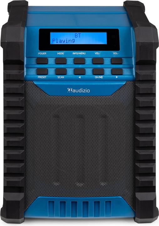 Produktbild Audizio Baustellenradio Temi Blau, Radio Tuner: FM, DAB+ (FM, DAB+, Bluetooth)