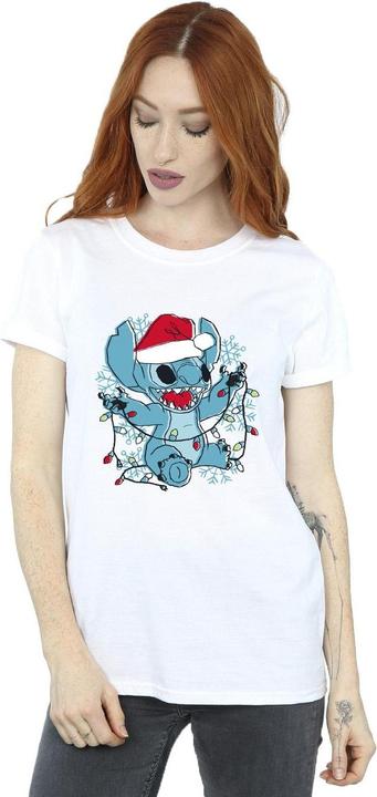 Immagine prodotto Disney Lilo And Stitch Christmas Lights Sketch Maglietta Ampia Donna (3XL)