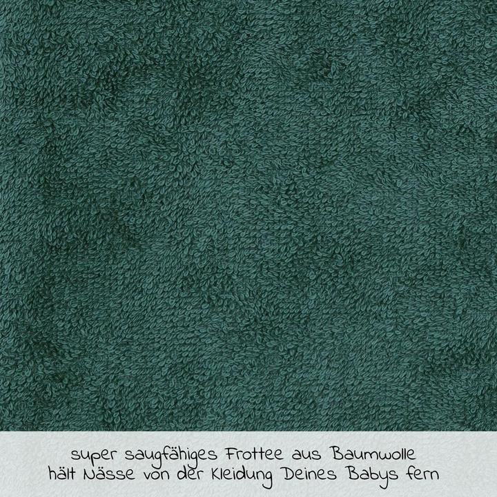 Produktbild Lätzchen Ärmel-Lätzchen - Stickerei Erdmännchen - Piniengrün