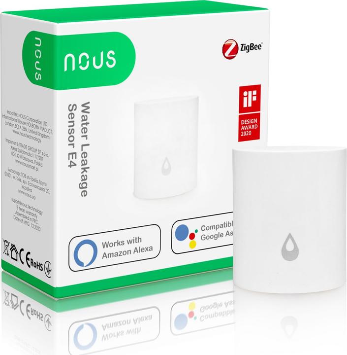 Image du produit Nous Capteur de fuite d'eau intelligent E4 ZigBee