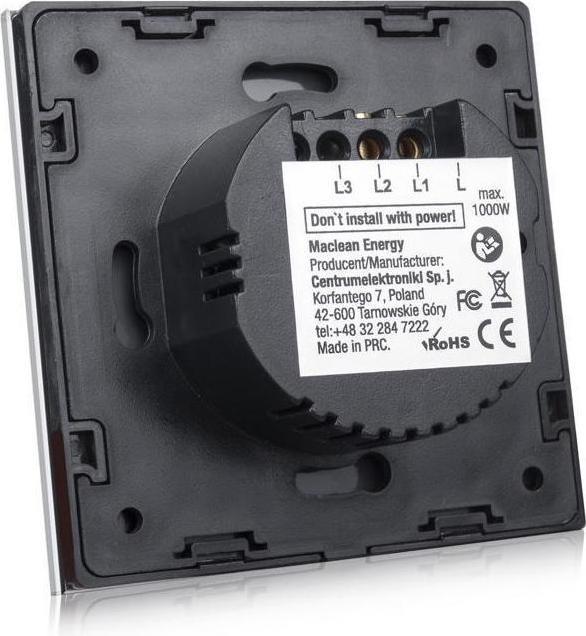 Actual product image Maclean Touch light switch