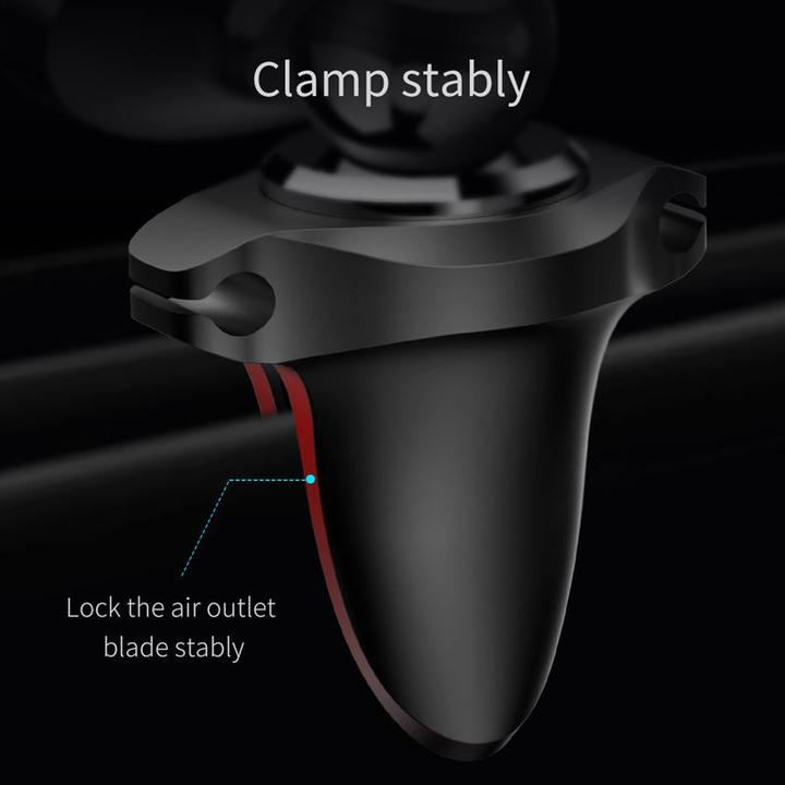 Immagine prodotto Baseus Supporto magnetico per l'auto dello sfiato d'aria con clip per cavi argento