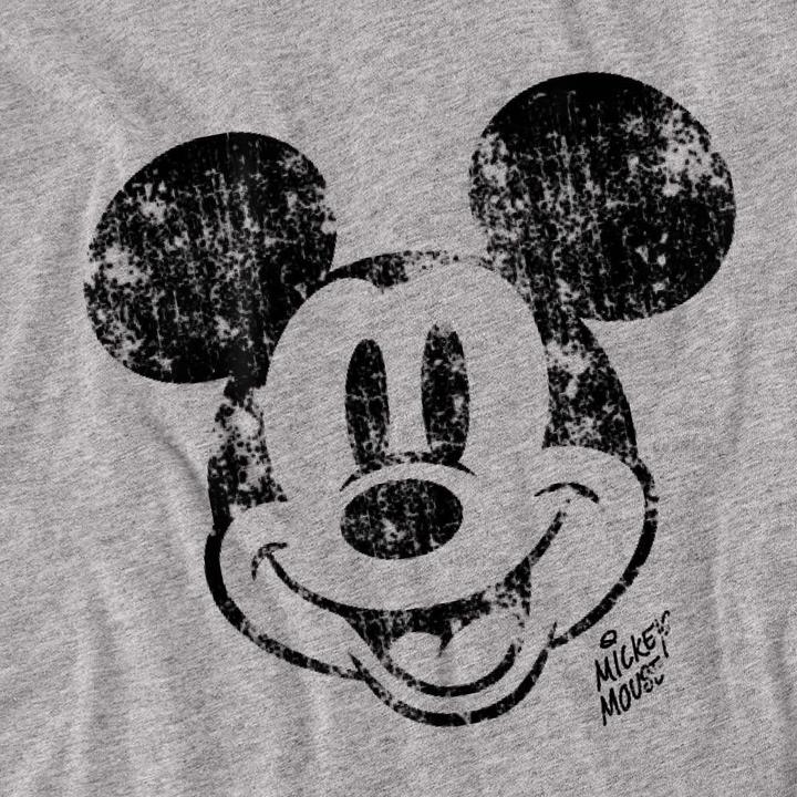Actual product image Disney Mens Mickey Mouse Distressed Face T-Shirt (4XL)